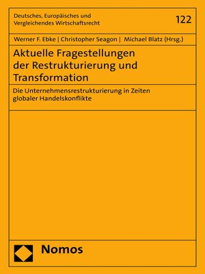 cover image of Aktuelle Fragestellungen der Restrukturierung und Transformation